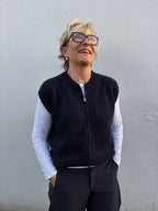 Gilet col rond sans manches