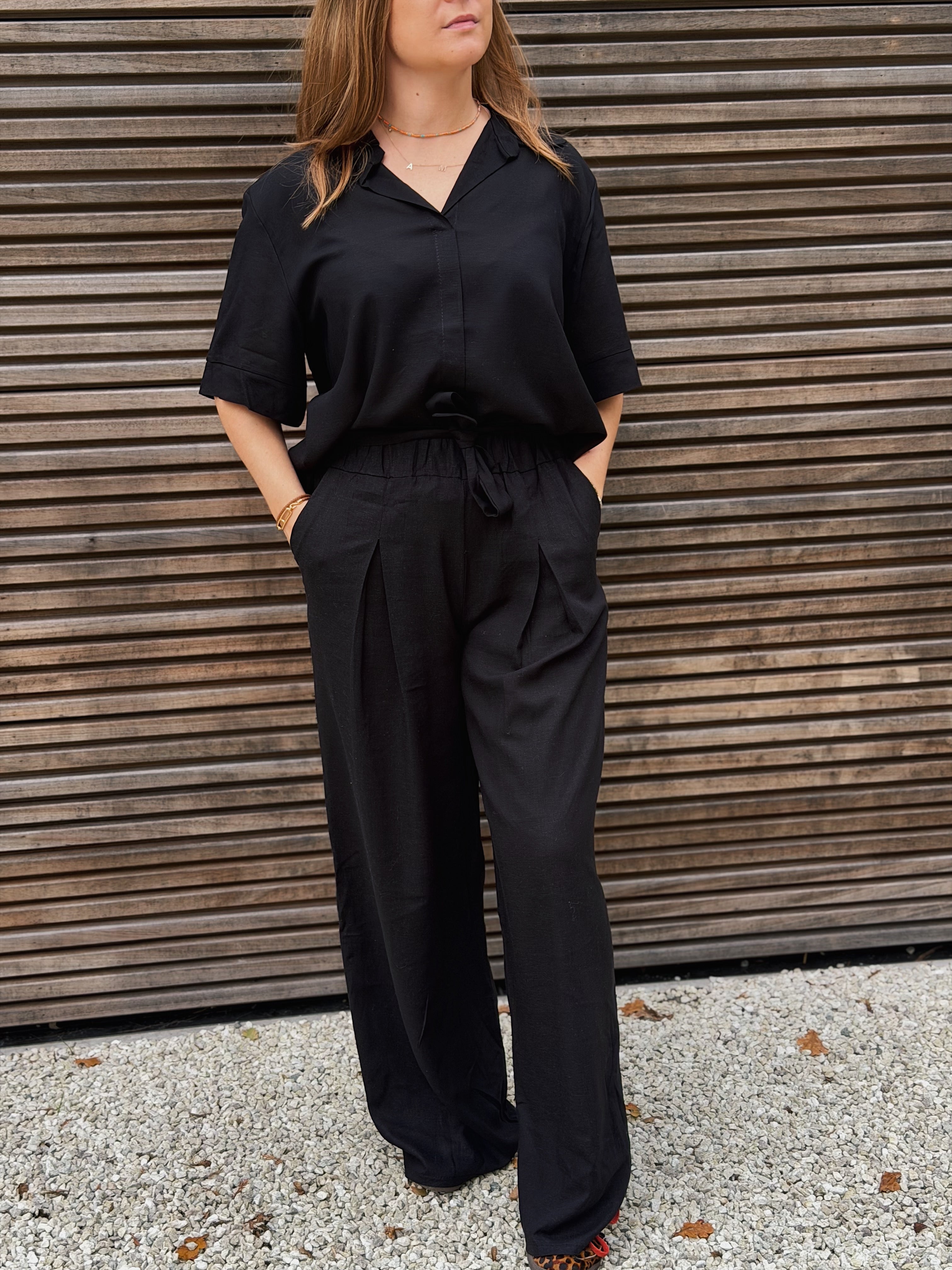 Pantalon ample avec ceinture